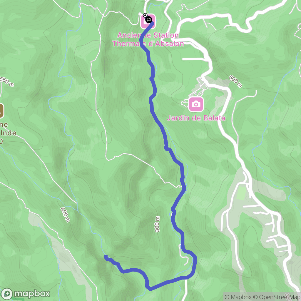 Fort-de-France : carte du parcours de randonnée - France