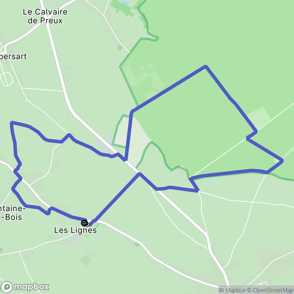Fontaine-au-Bois : carte du parcours de randonnée - France