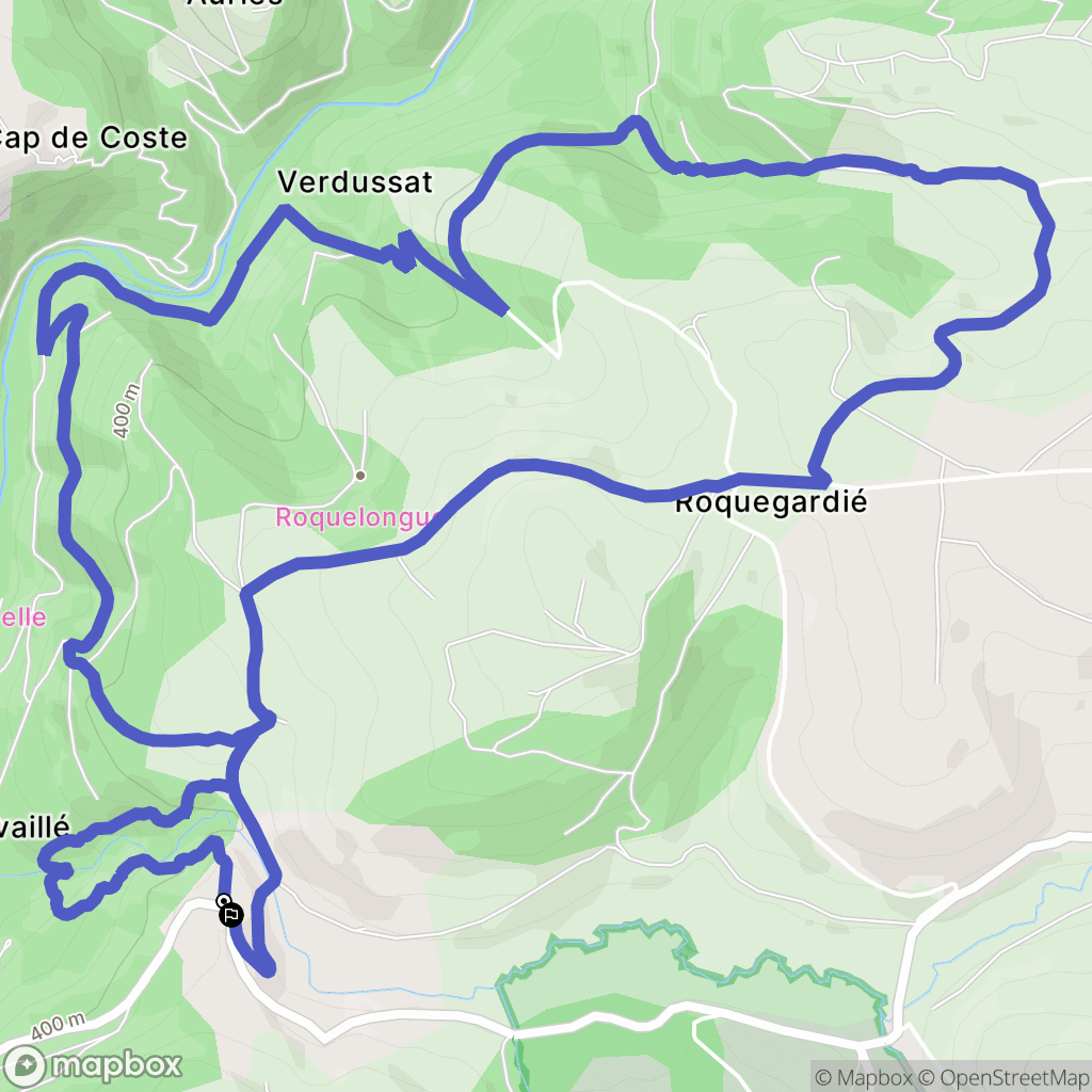 Arifat : carte du parcours de randonnée - France