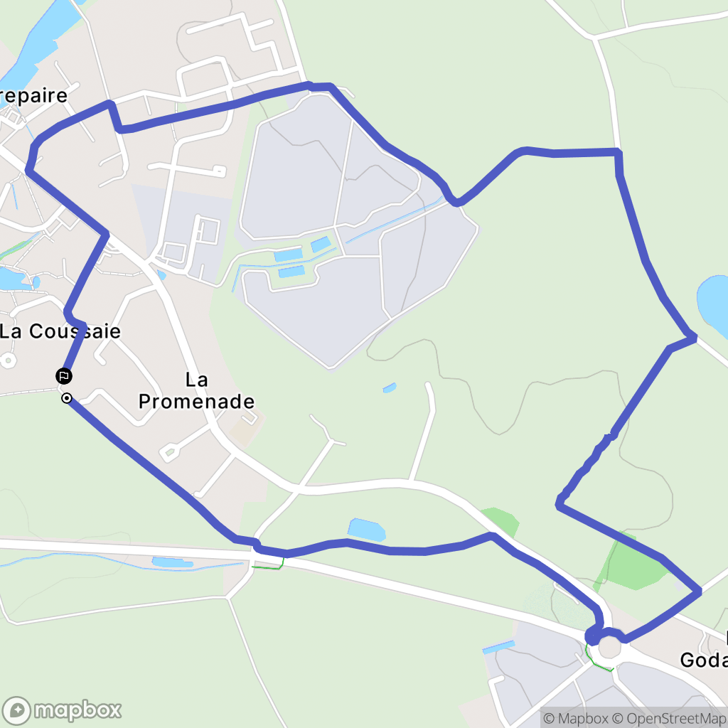Beaurepaire : carte du parcours de randonnée - France
