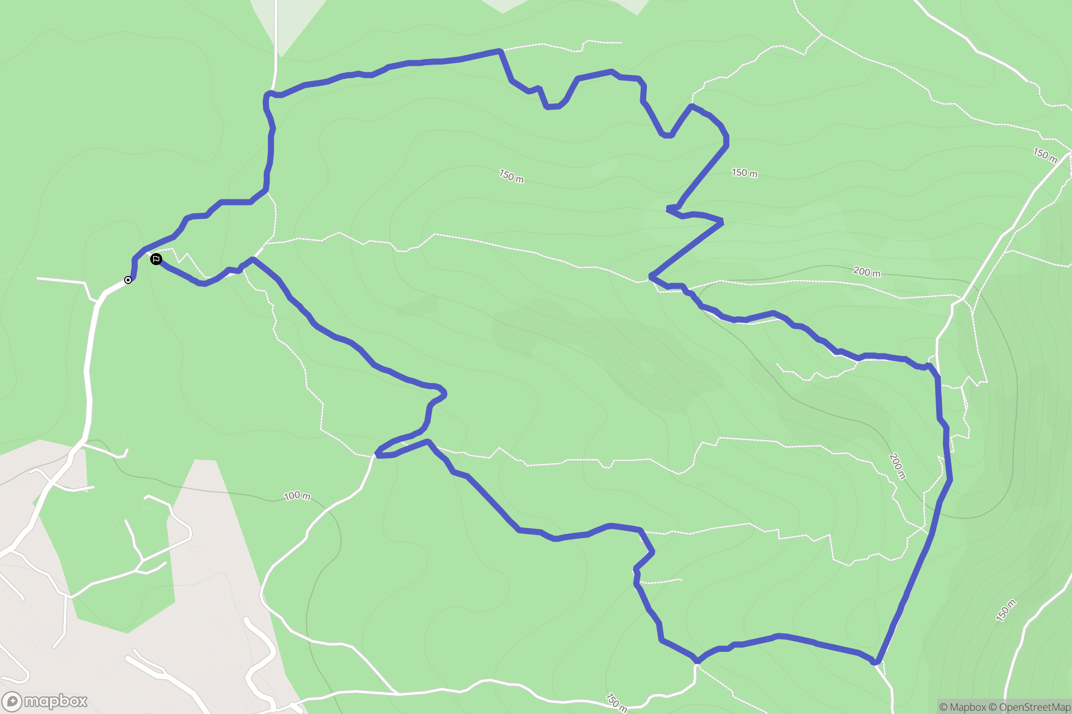 Solliès-Pont : carte du parcours de randonnée - France