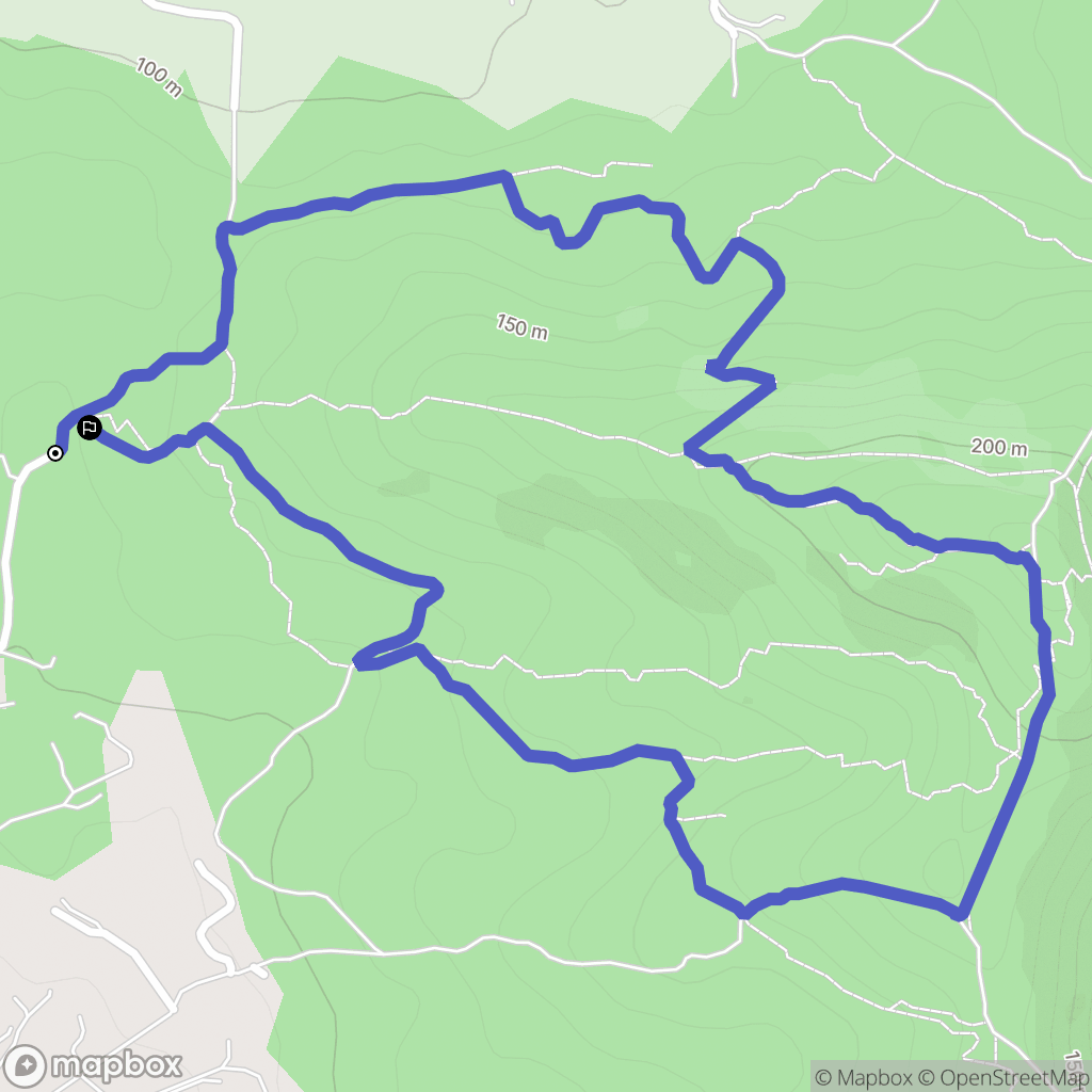 Solliès-Pont : carte du parcours de randonnée - France