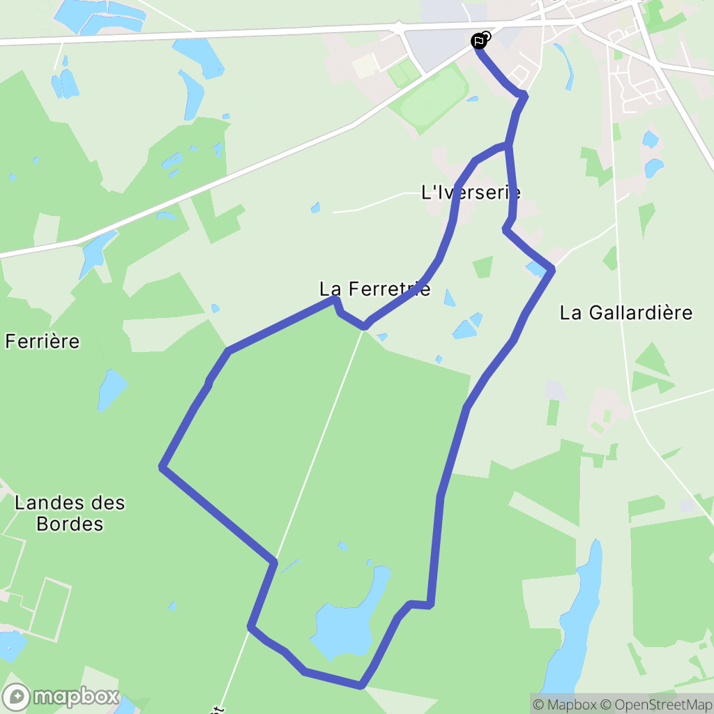 Neuillé-Pont-Pierre : carte du parcours de randonnée - France