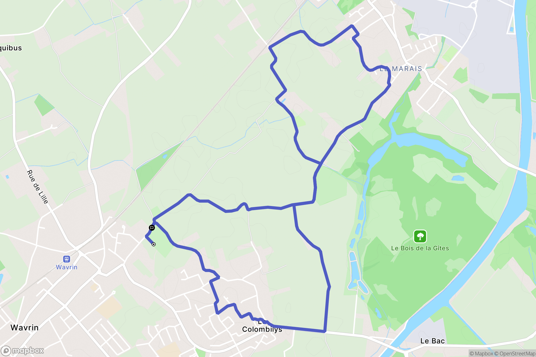 Wavrin: routekaart voor buitenactiviteiten - France
