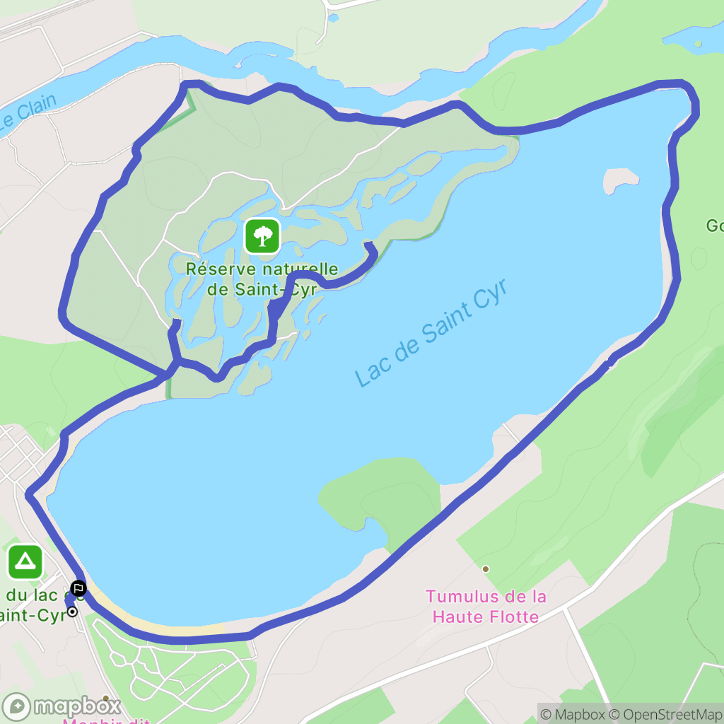 Beaumont Saint-Cyr : carte du parcours de randonnée - France