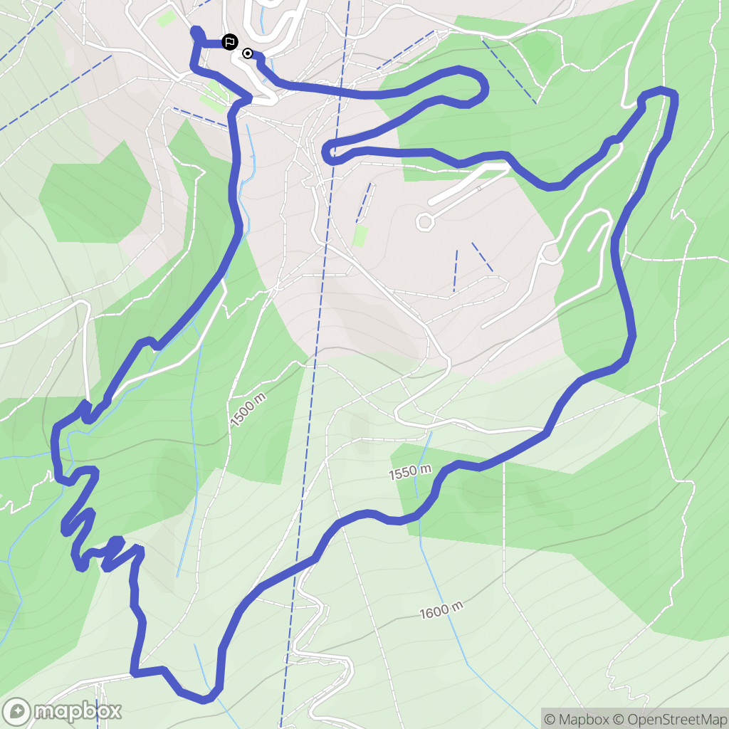 Les Avanchers-Valmorel : carte du parcours de randonnée - France