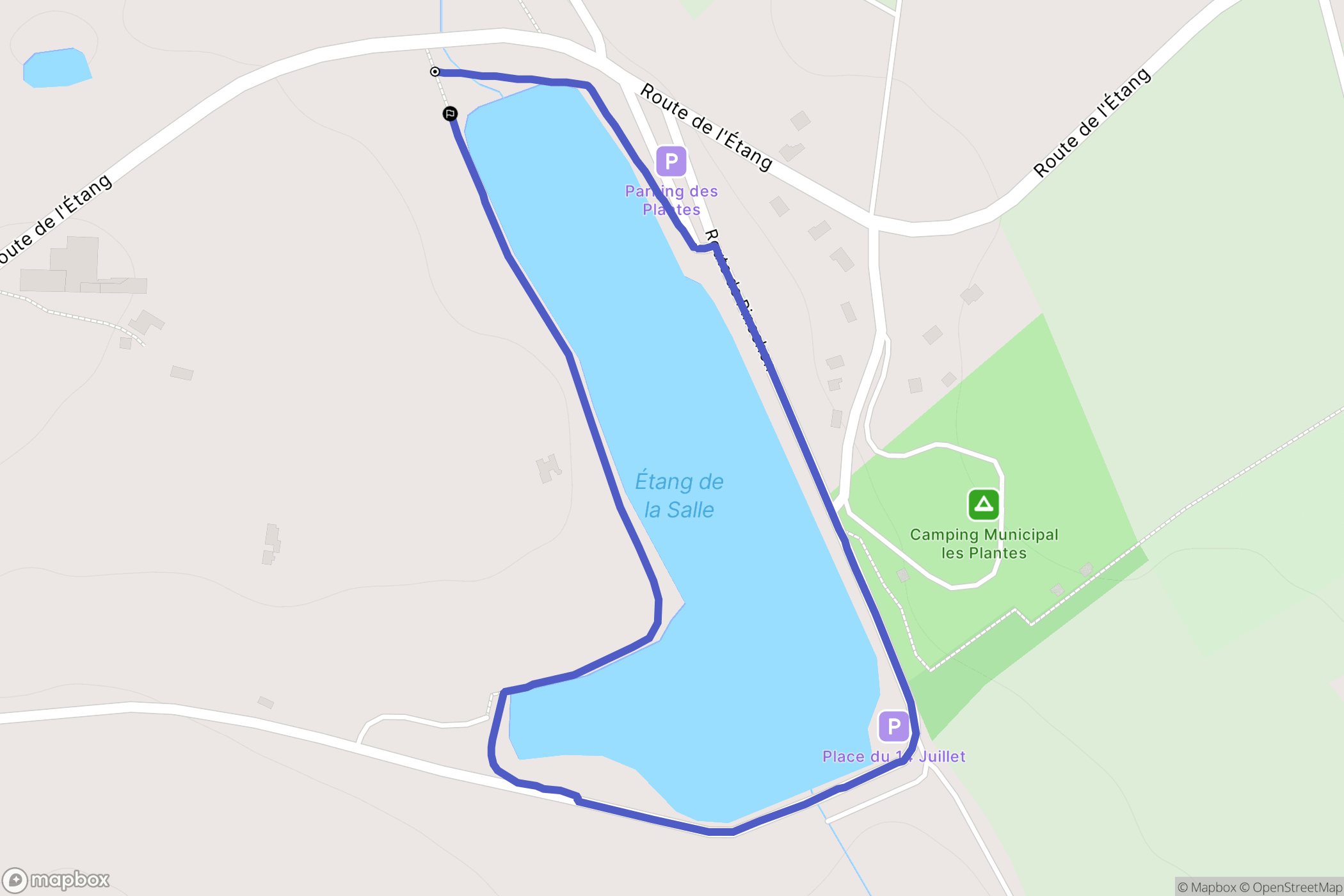 Saint-Martin-d'Auxigny : carte du parcours de randonnée - France