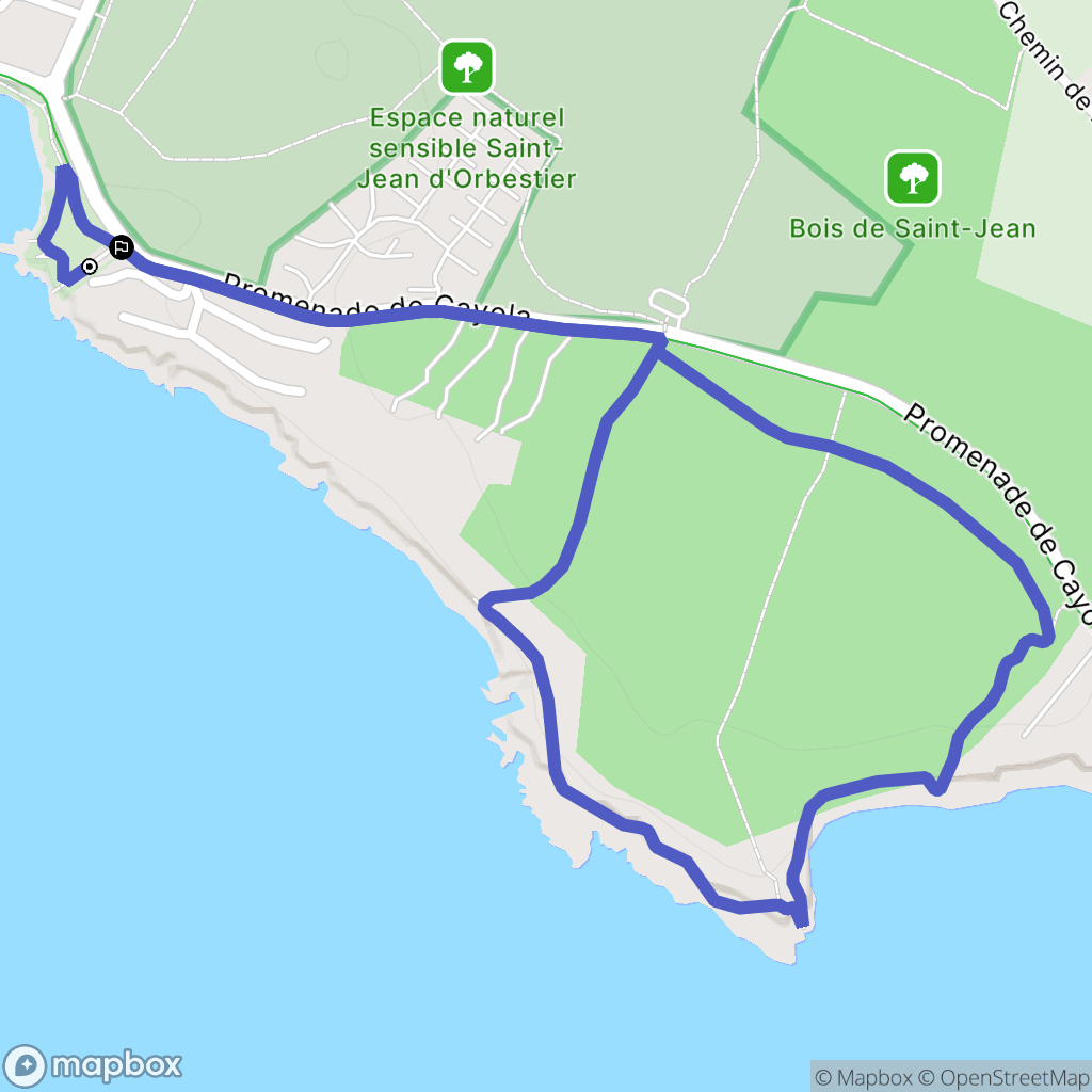 Les Sables-d'Olonne : carte du parcours de randonnée - France