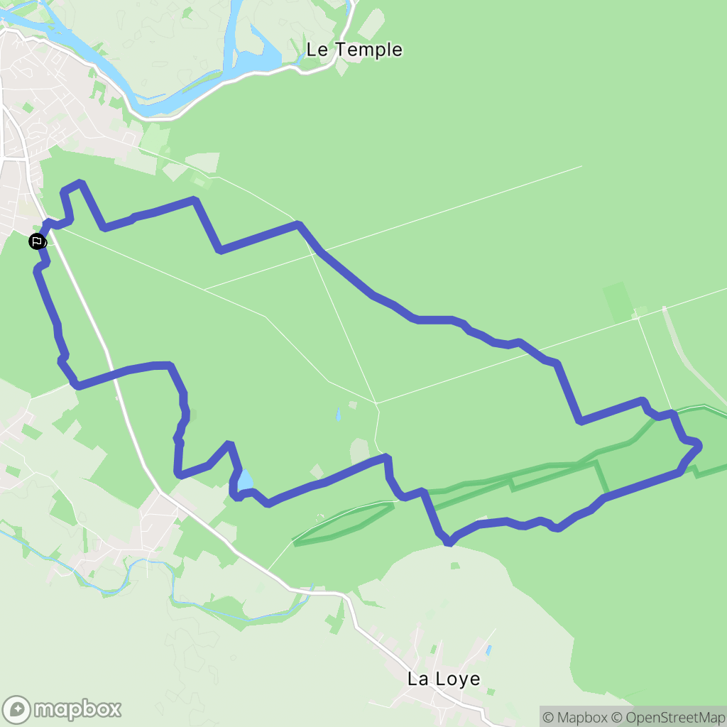 Dole : carte du parcours de randonnée - France