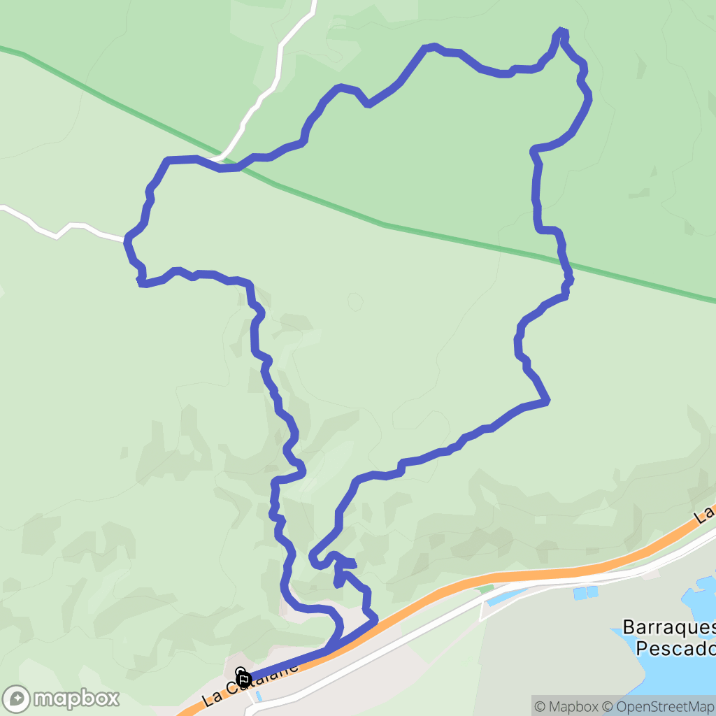 Salses-le-Château : carte du parcours de randonnée - France
