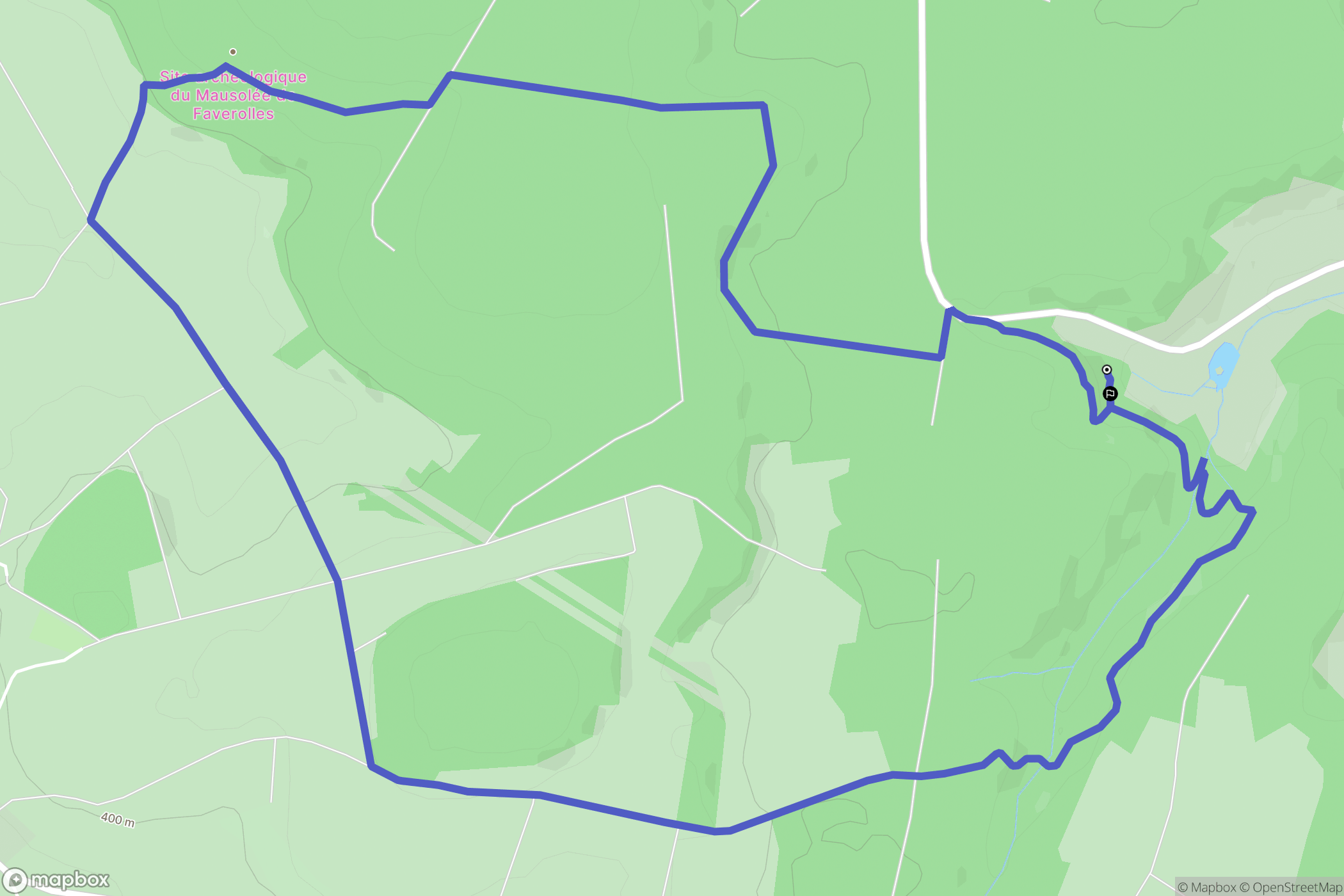 Rolampont : carte du parcours de randonnée - France