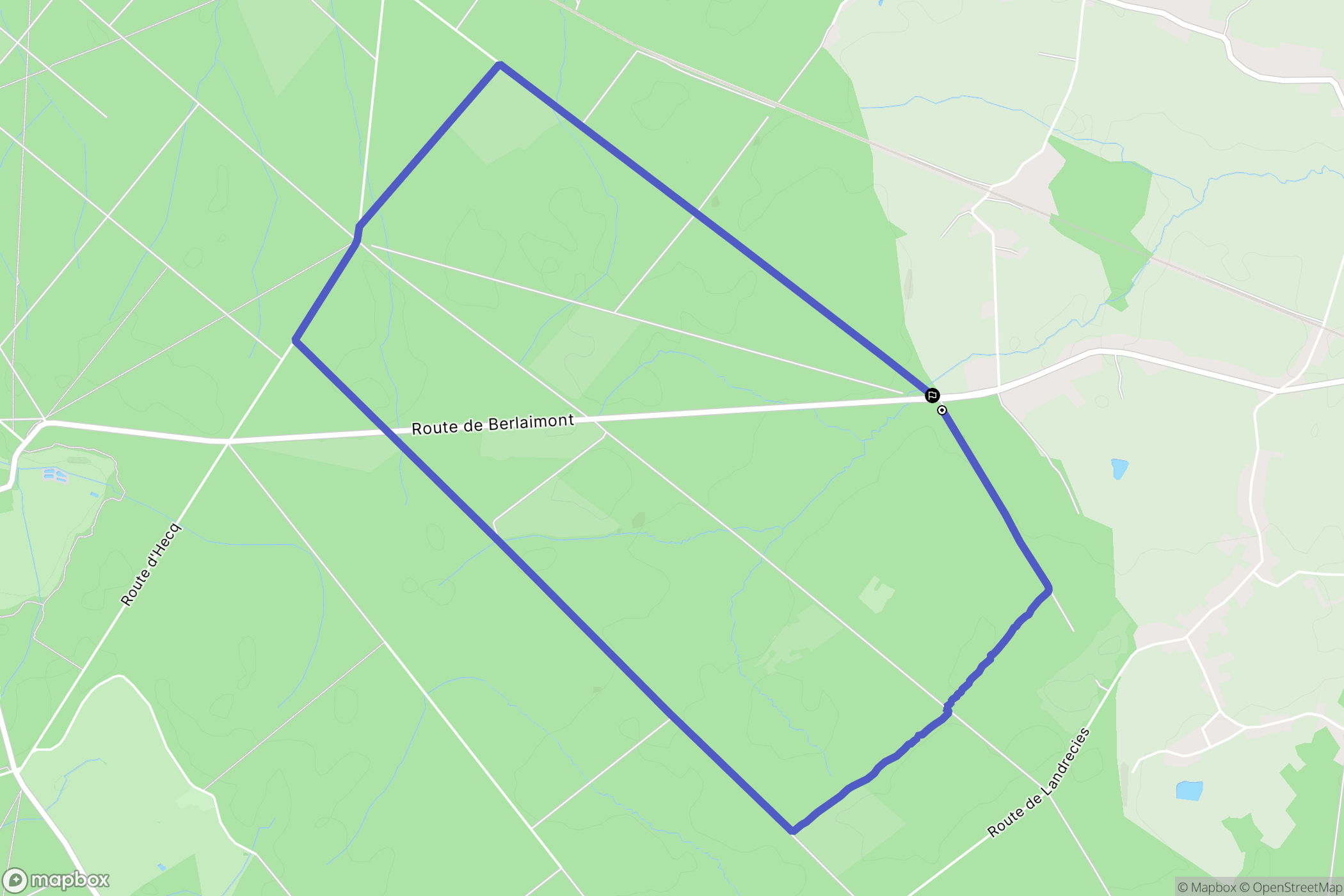 Locquignol : carte du parcours de randonnée - France