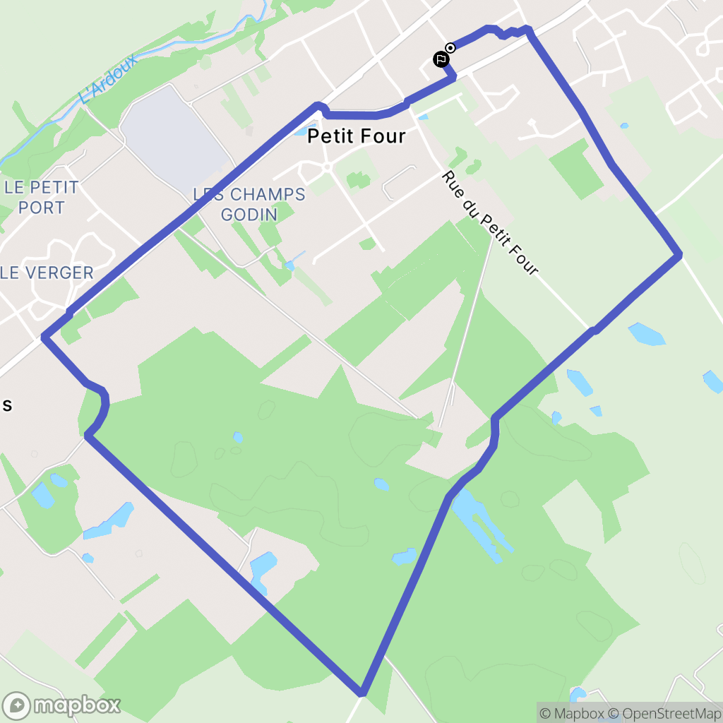 Saint-Laurent-Nouan : carte du parcours de randonnée - France