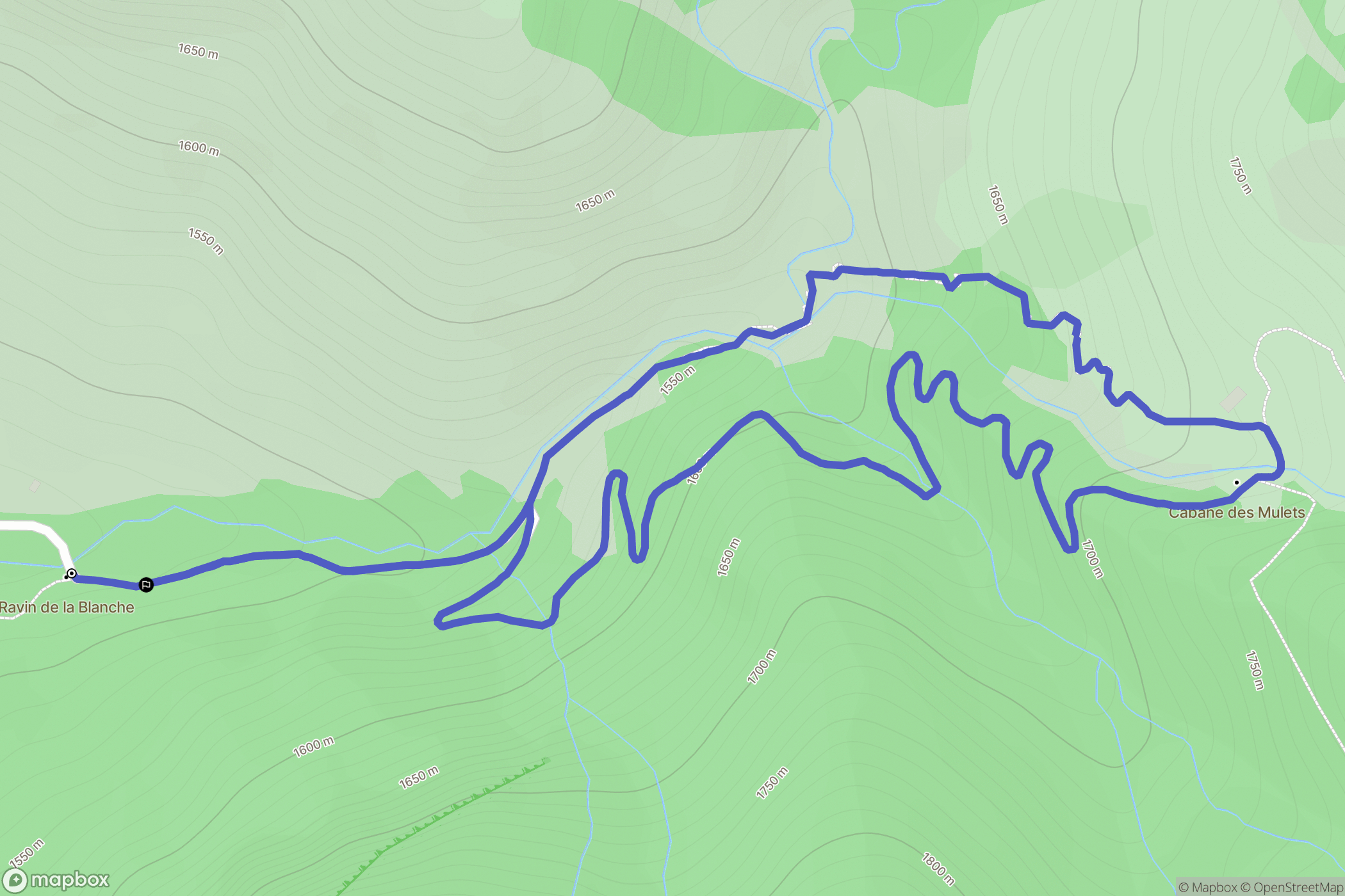 Seyne : carte du parcours de randonnée - France