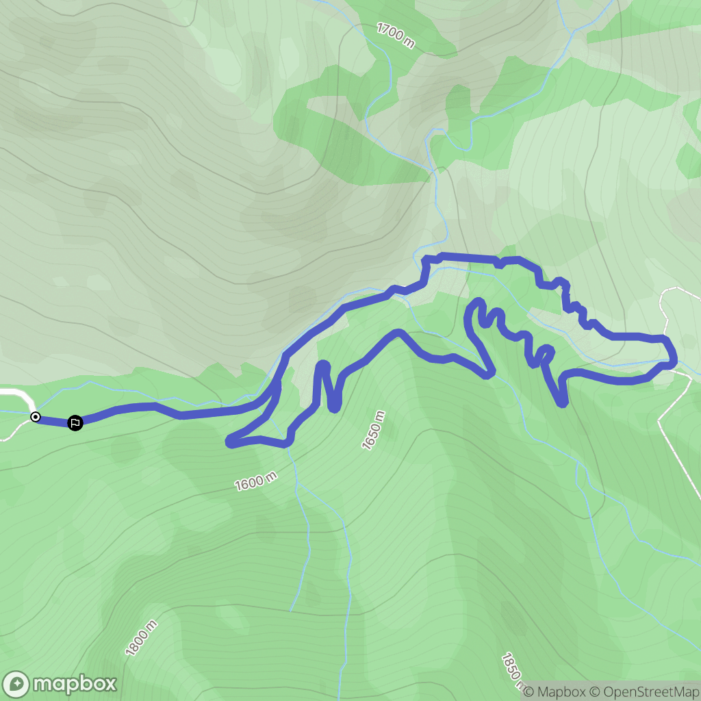 Seyne : carte du parcours de randonnée - France
