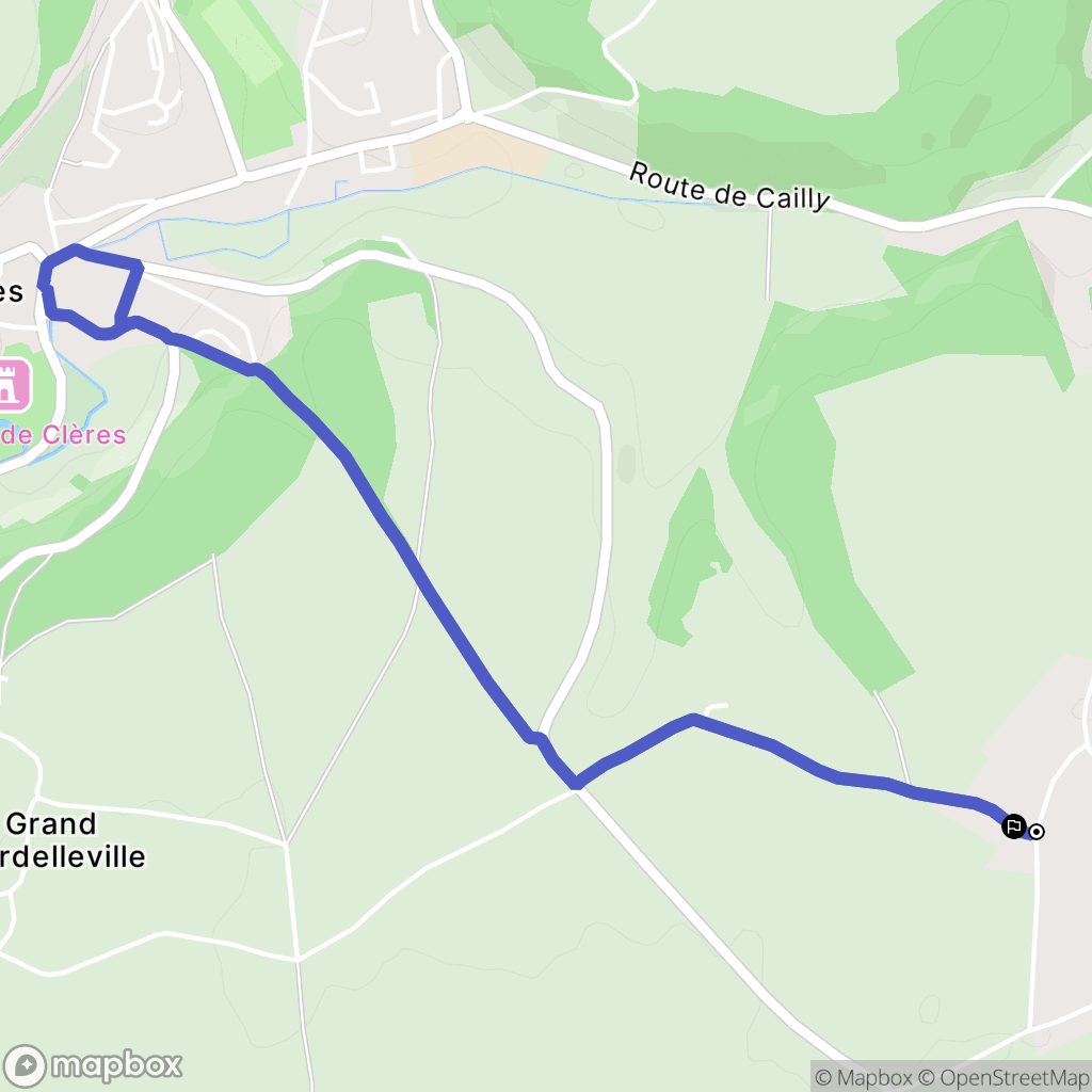 Authieux-Ratiéville : carte du parcours de randonnée - France
