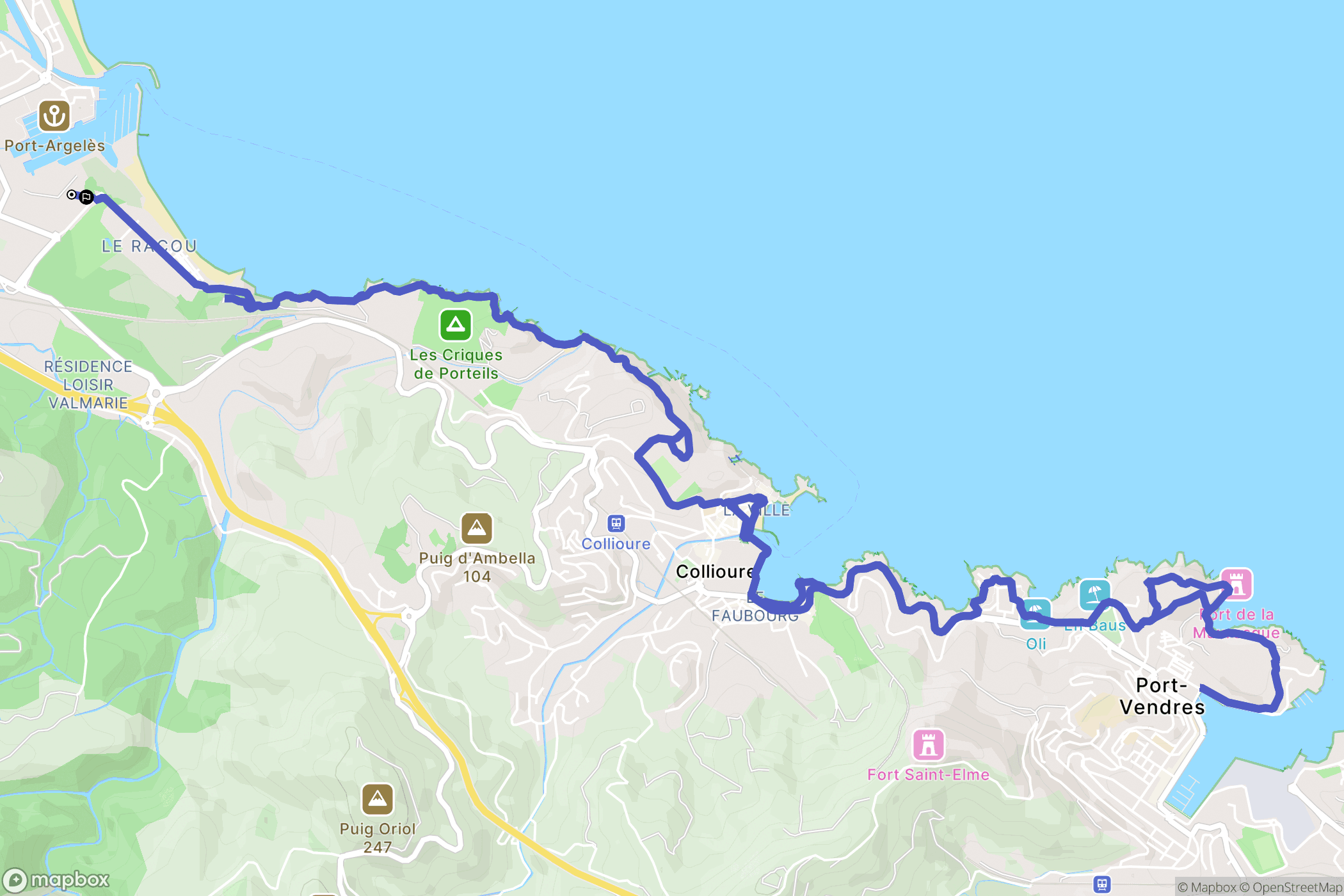 Argelès-sur-Mer: routekaart voor buitenactiviteiten - France