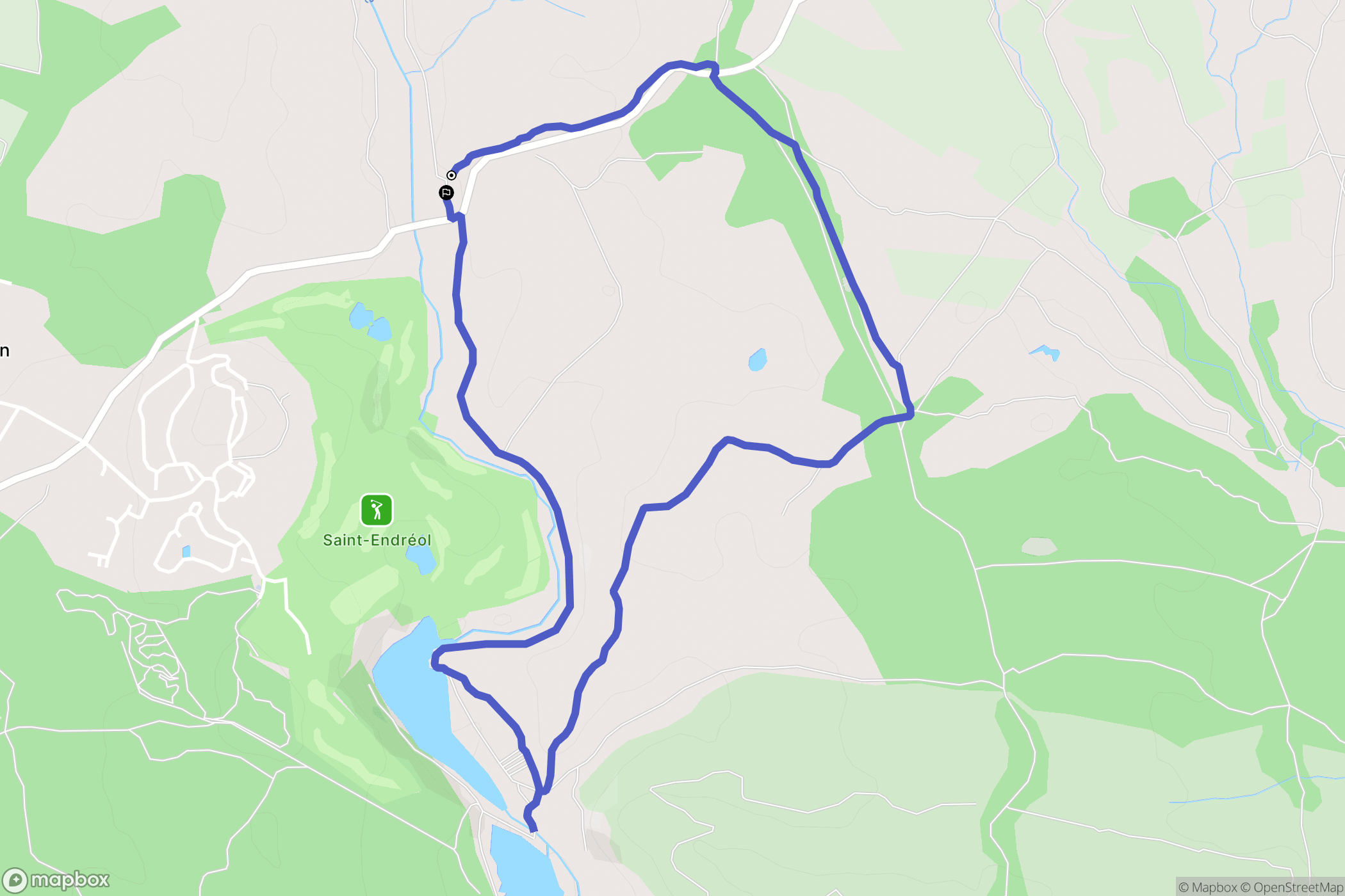La Motte : carte du parcours de randonnée - France