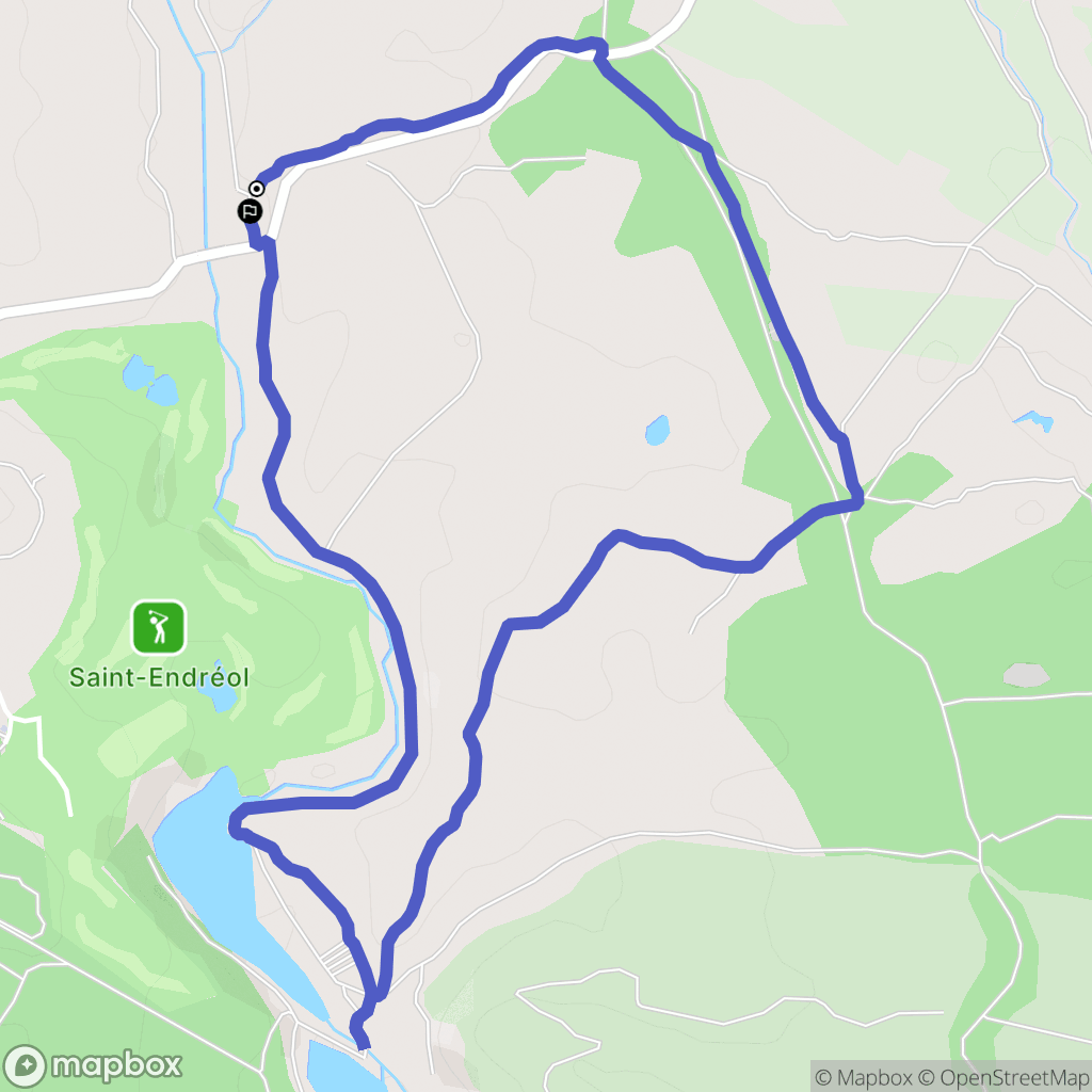 La Motte : carte du parcours de randonnée - France