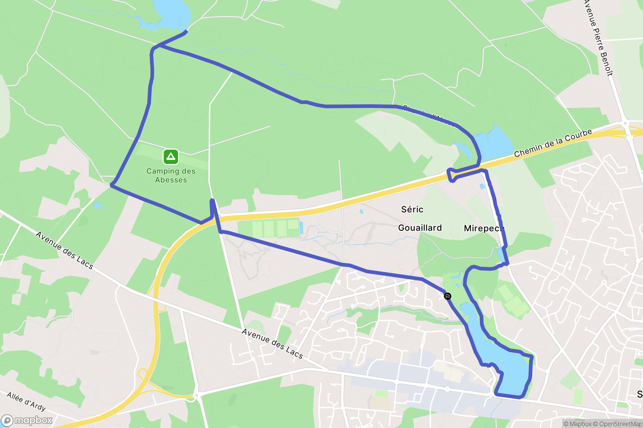 Saint-Paul-lès-Dax : carte du parcours de randonnée - France
