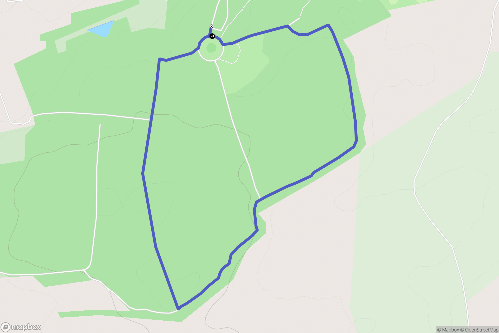 Vittel : carte du parcours de randonnée - France