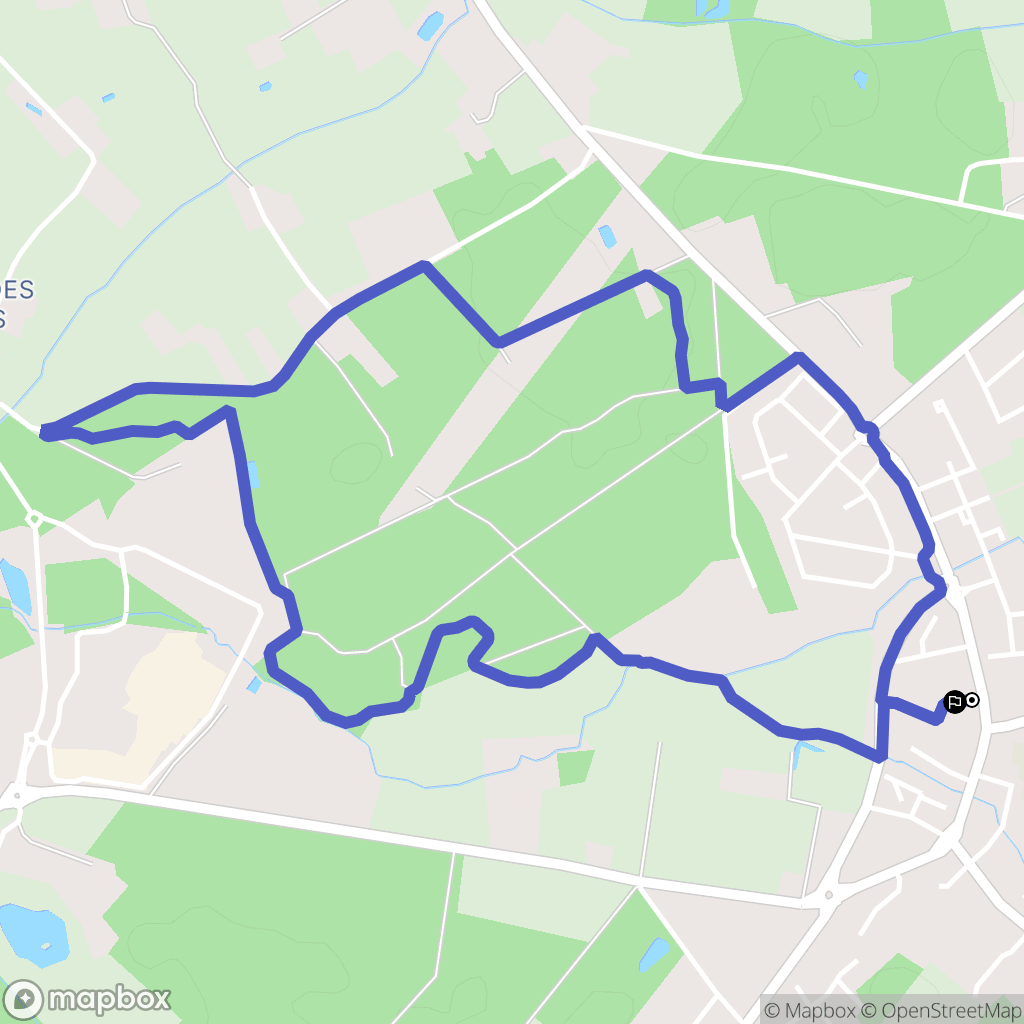 Ruaudin : carte du parcours de randonnée - France