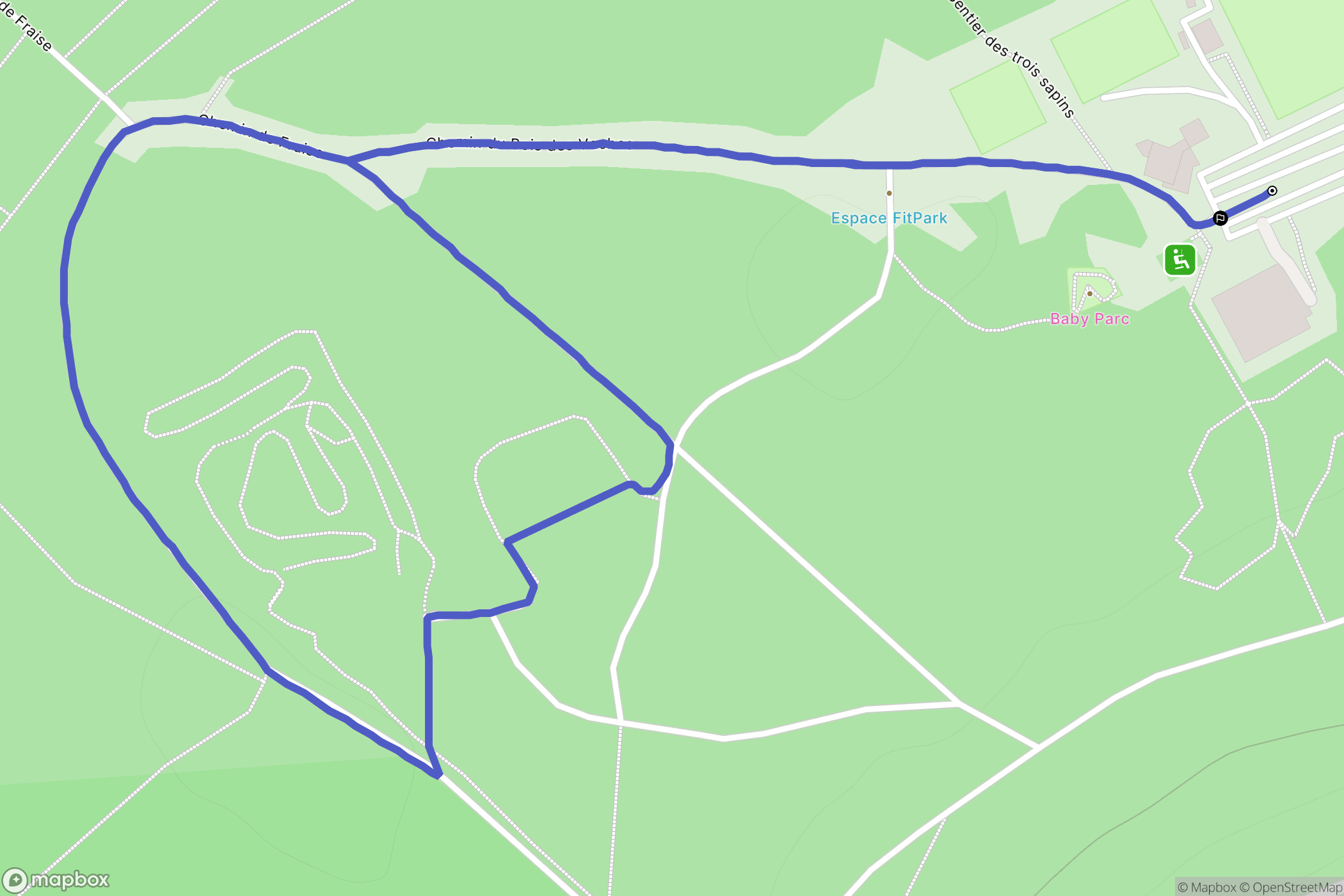 Ludres : carte du parcours de randonnée - France