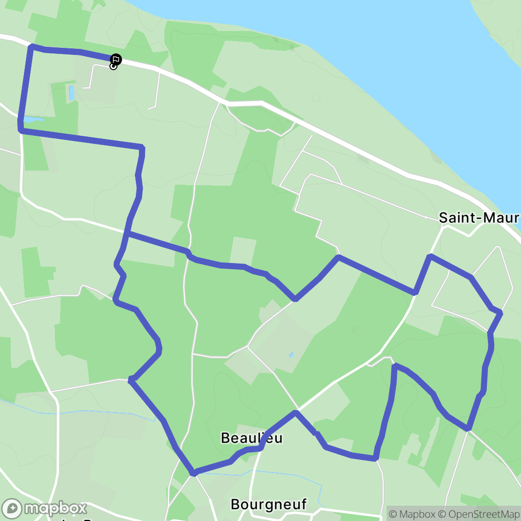 Brissac-Loire-Aubance : carte du parcours de randonnée - France