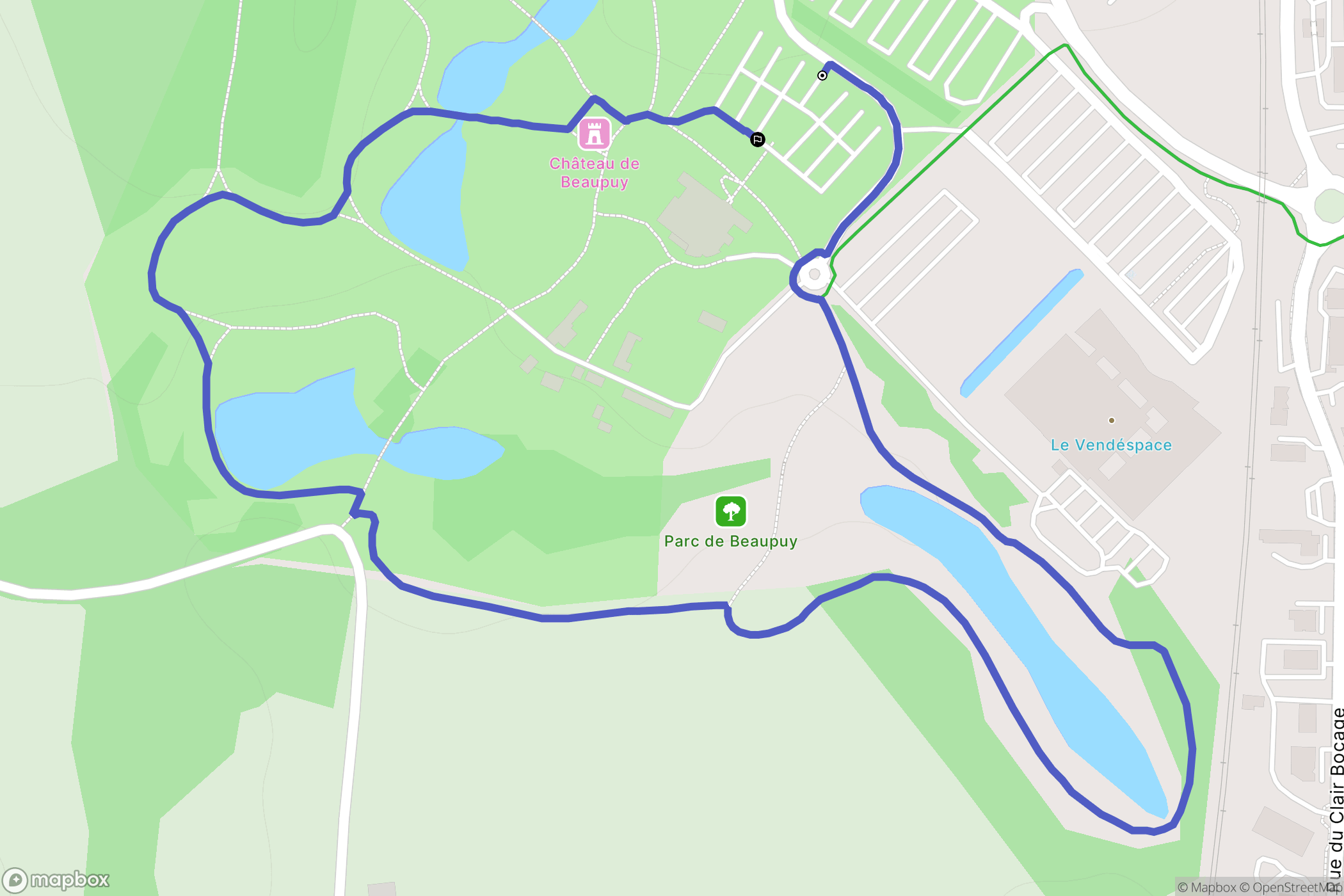 Mouilleron-le-Captif : carte du parcours de randonnée - France