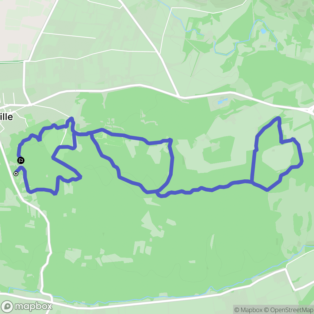 Fontvieille : carte du parcours de randonnée - France