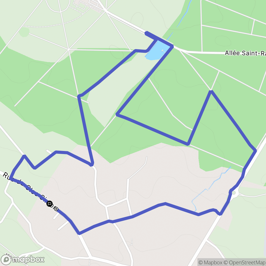 Ploufragan : carte du parcours de randonnée - France