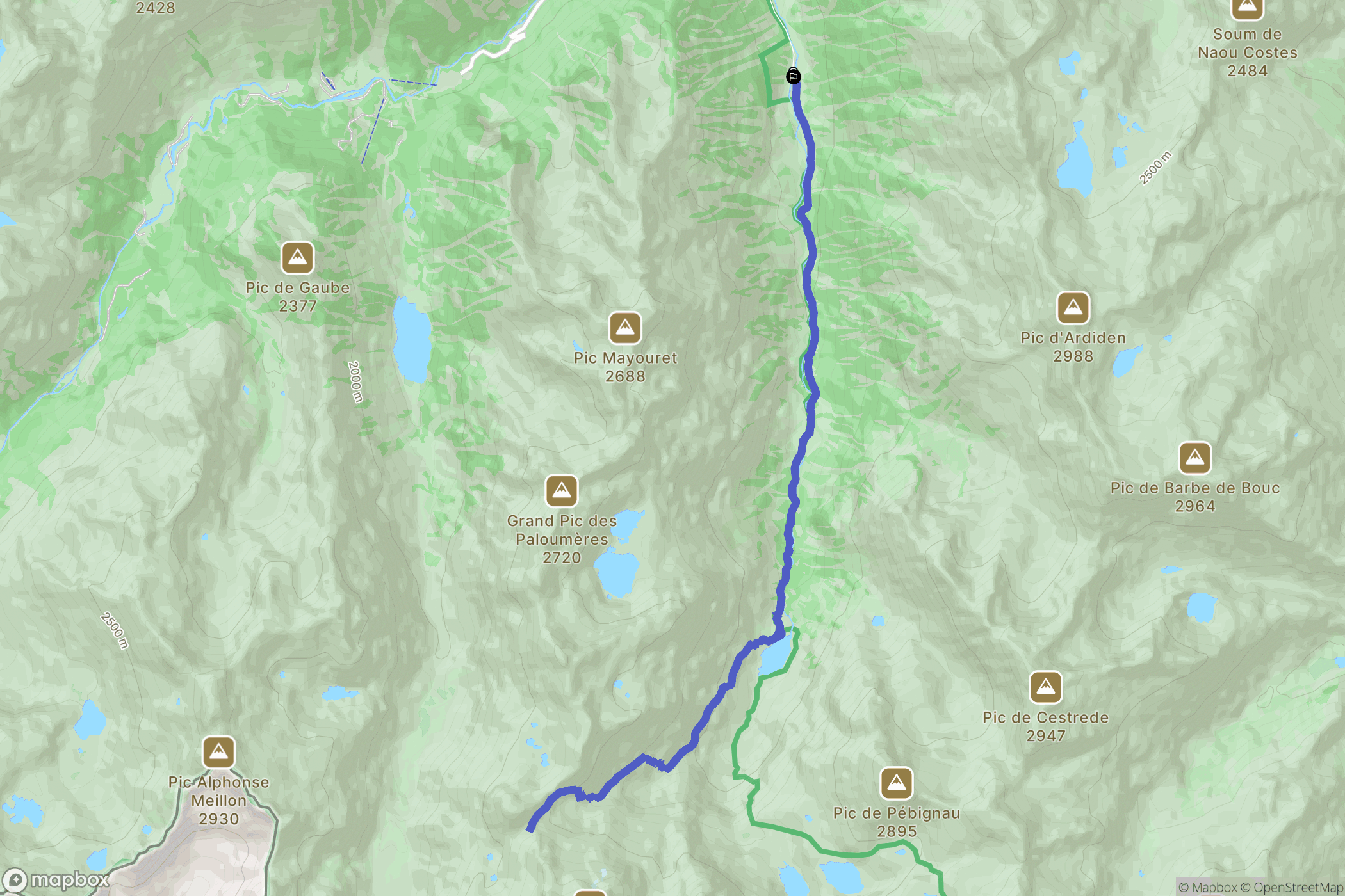 Cauterets: routekaart voor buitenactiviteiten - France