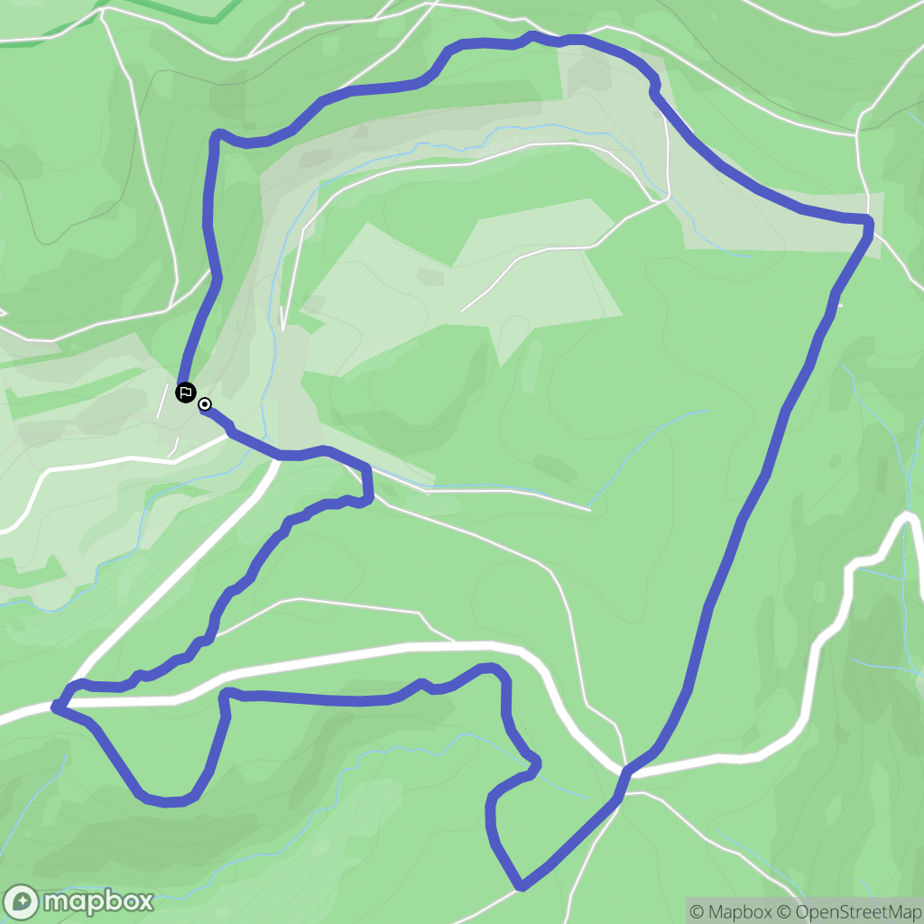 Saint-Laurent-les-Bains-Laval-d'Aurelle : carte du parcours de randonnée - France