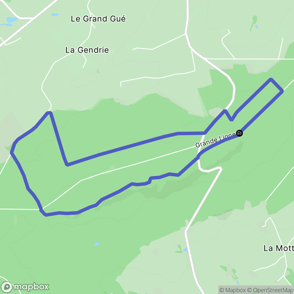 Vimartin-sur-Orthe : carte du parcours de randonnée - France