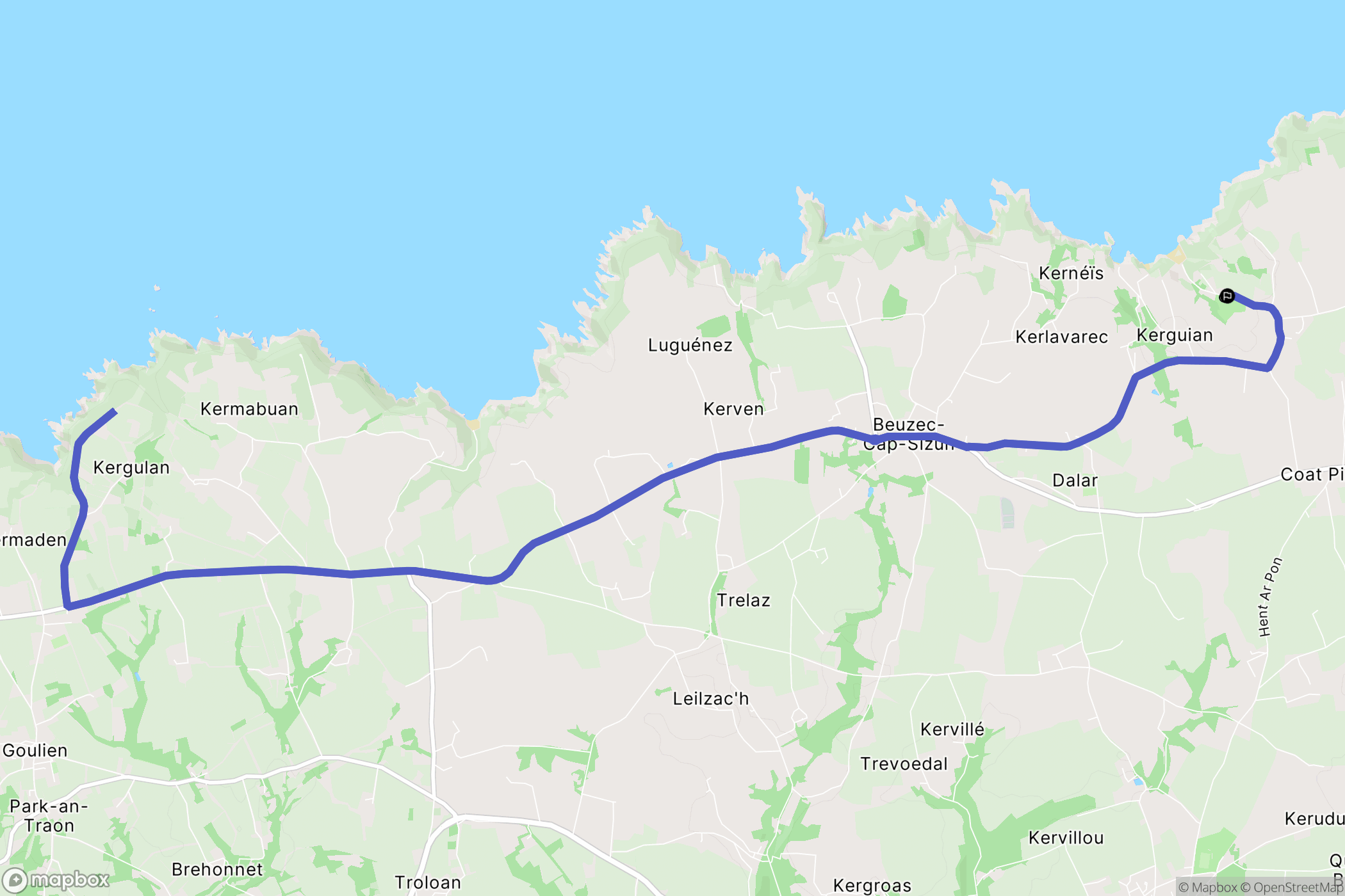 Beuzec-Cap-Sizun: routekaart voor buitenactiviteiten - France