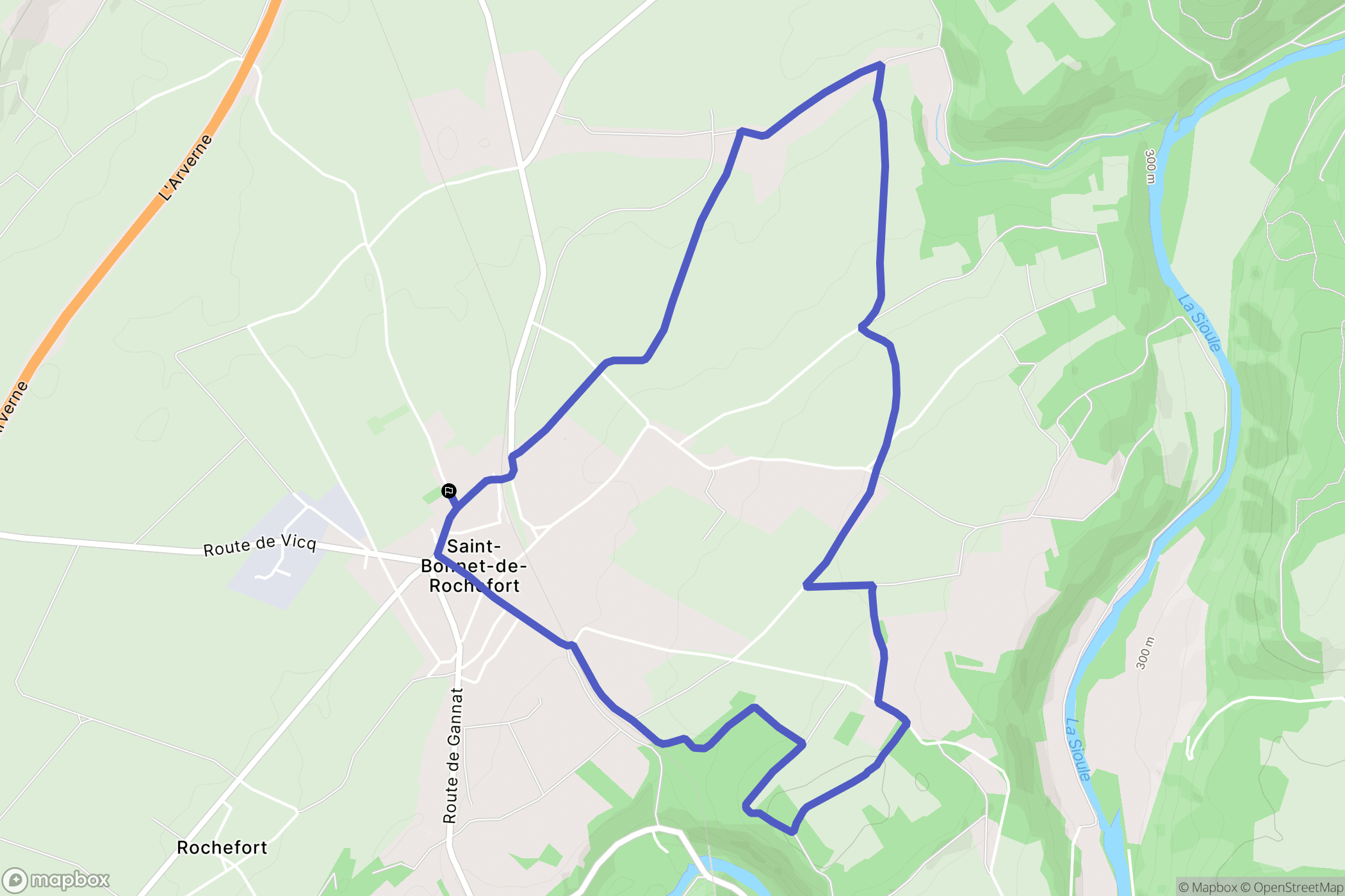 Saint-Bonnet-de-Rochefort: routekaart voor buitenactiviteiten - France