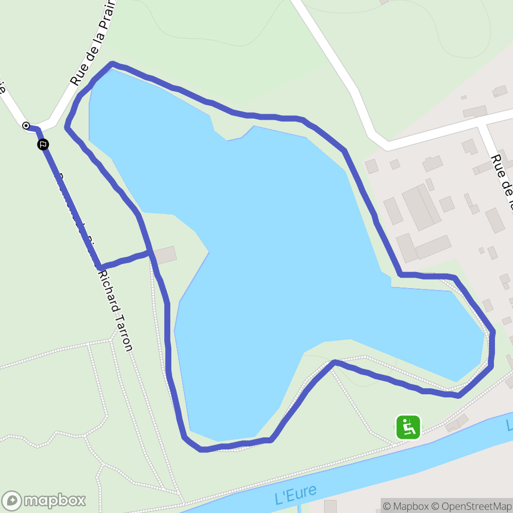 Pacy-sur-Eure : carte du parcours de randonnée - France