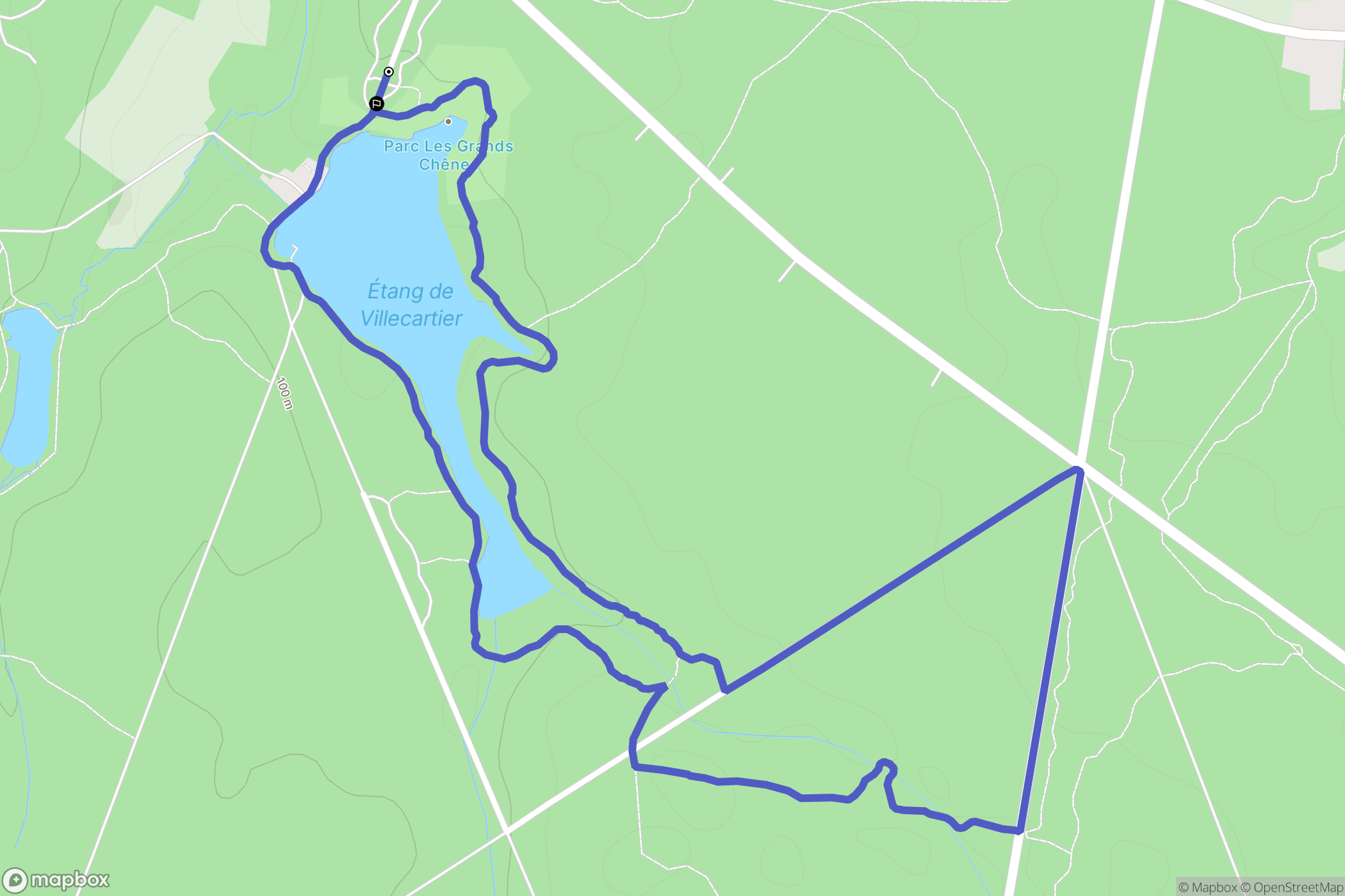 Bazouges-la-Pérouse : carte du parcours de randonnée - France