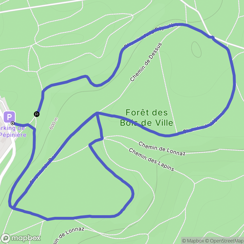 Armoy : carte du parcours de randonnée - France