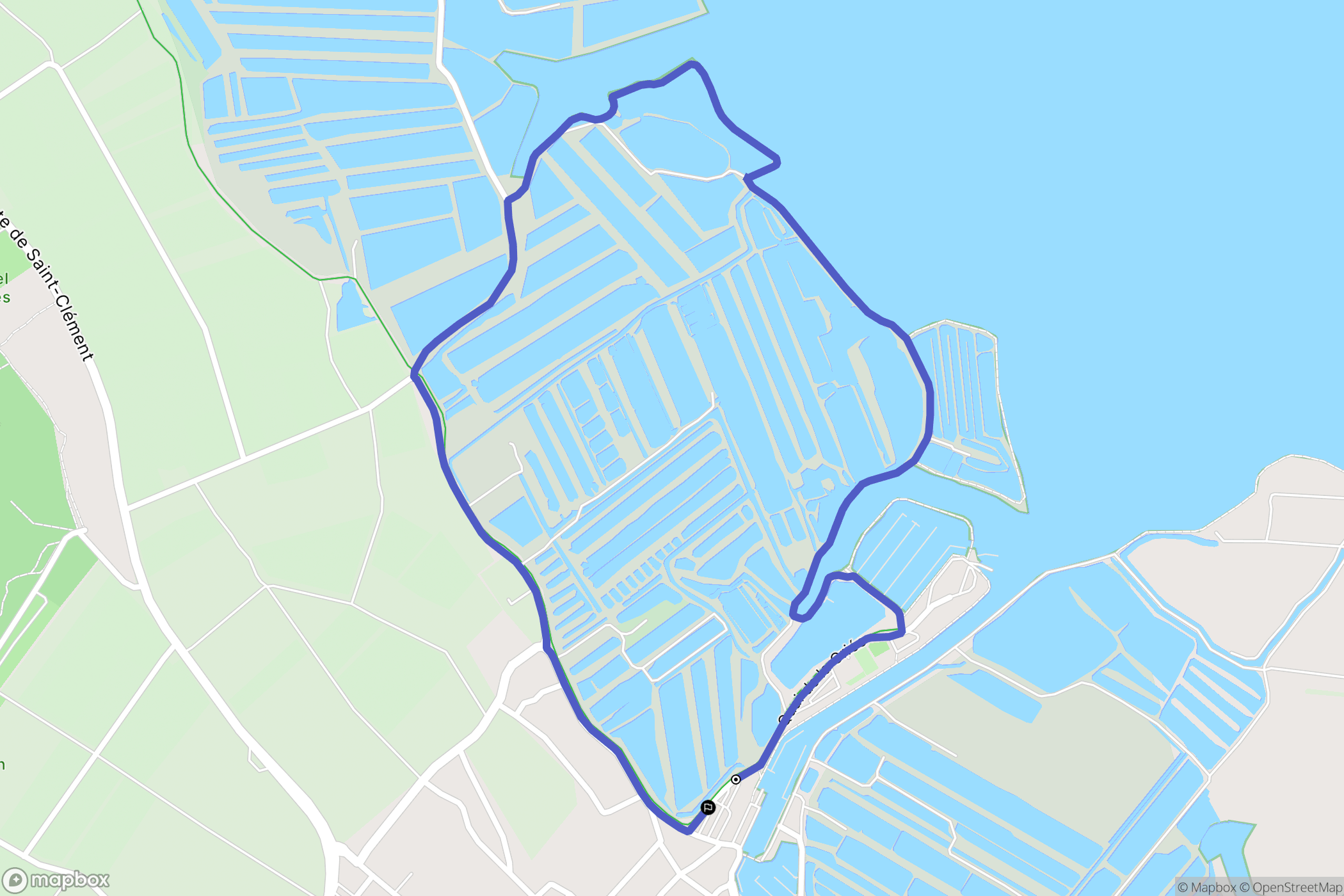 Ars-en-Ré : carte du parcours de randonnée - France