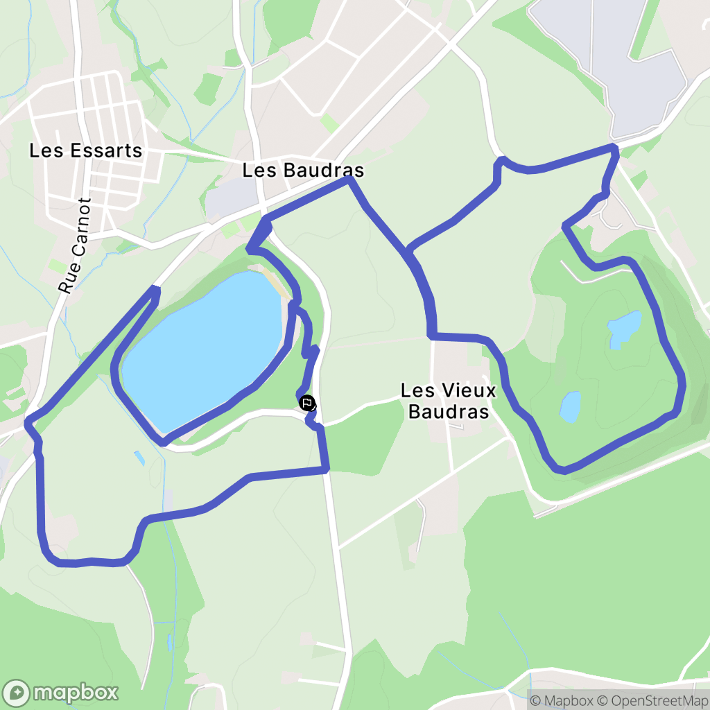 Sanvignes-les-Mines : carte du parcours de randonnée - France
