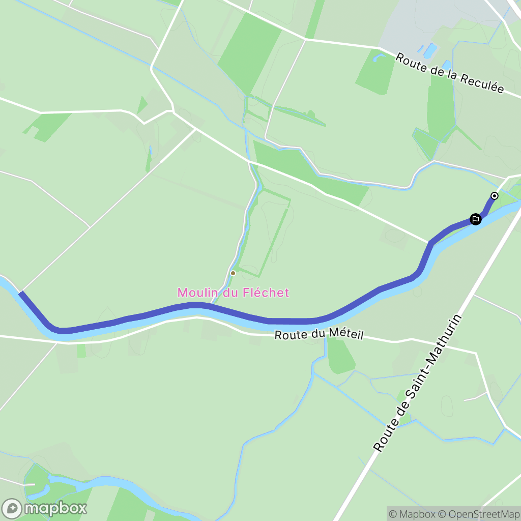 Mazé-Milon : carte du parcours de randonnée - France
