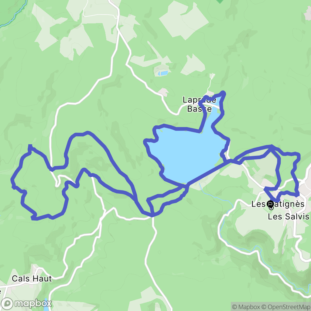 Les Martys : carte du parcours de randonnée - France