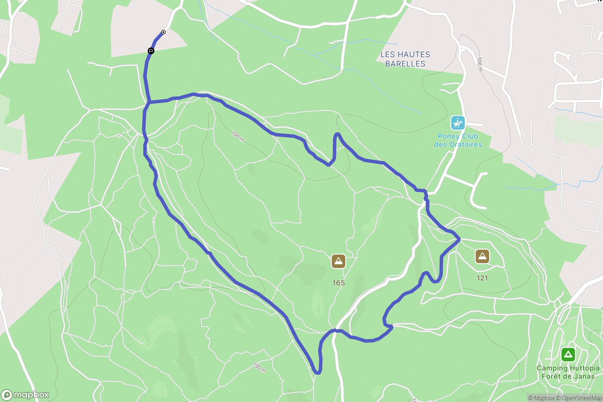 Six-Fours-les-Plages : carte du parcours de randonnée - France
