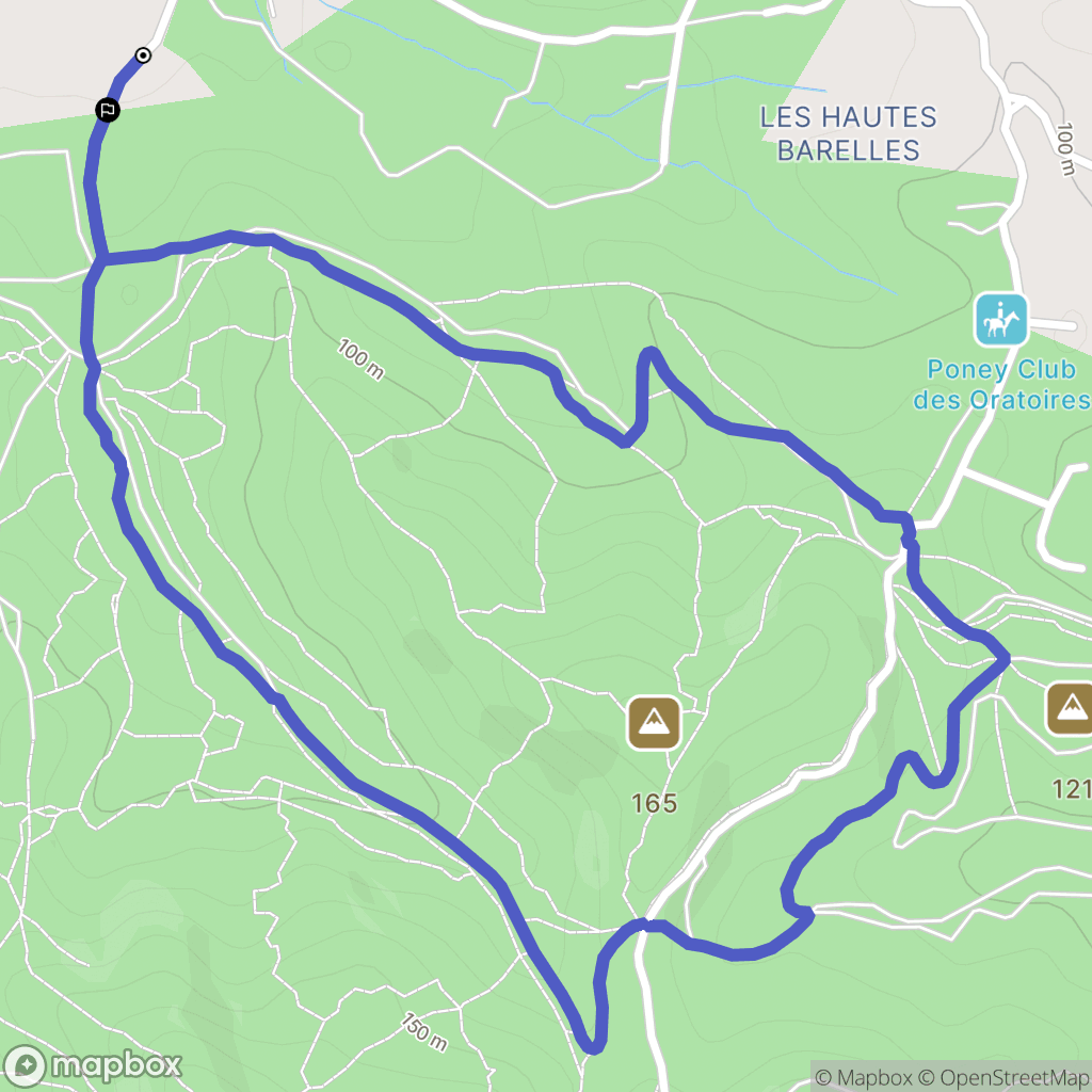 Six-Fours-les-Plages : carte du parcours de randonnée - France