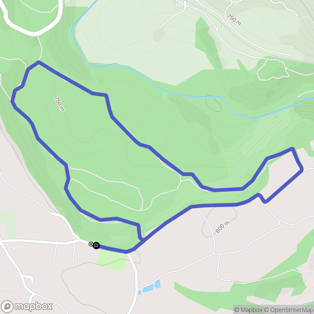 Saint-Vidal : carte du parcours de randonnée - France