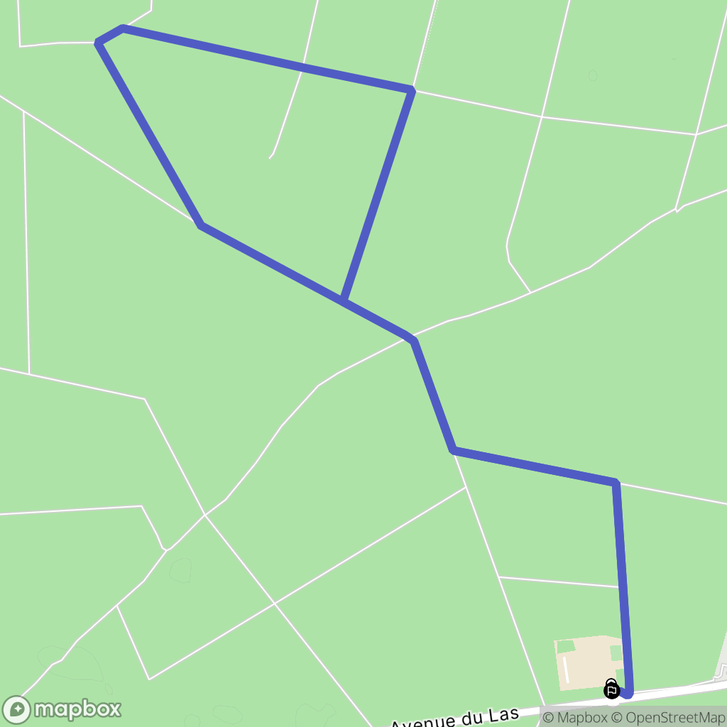Saint-Jean-d'Illac : carte du parcours de randonnée - France