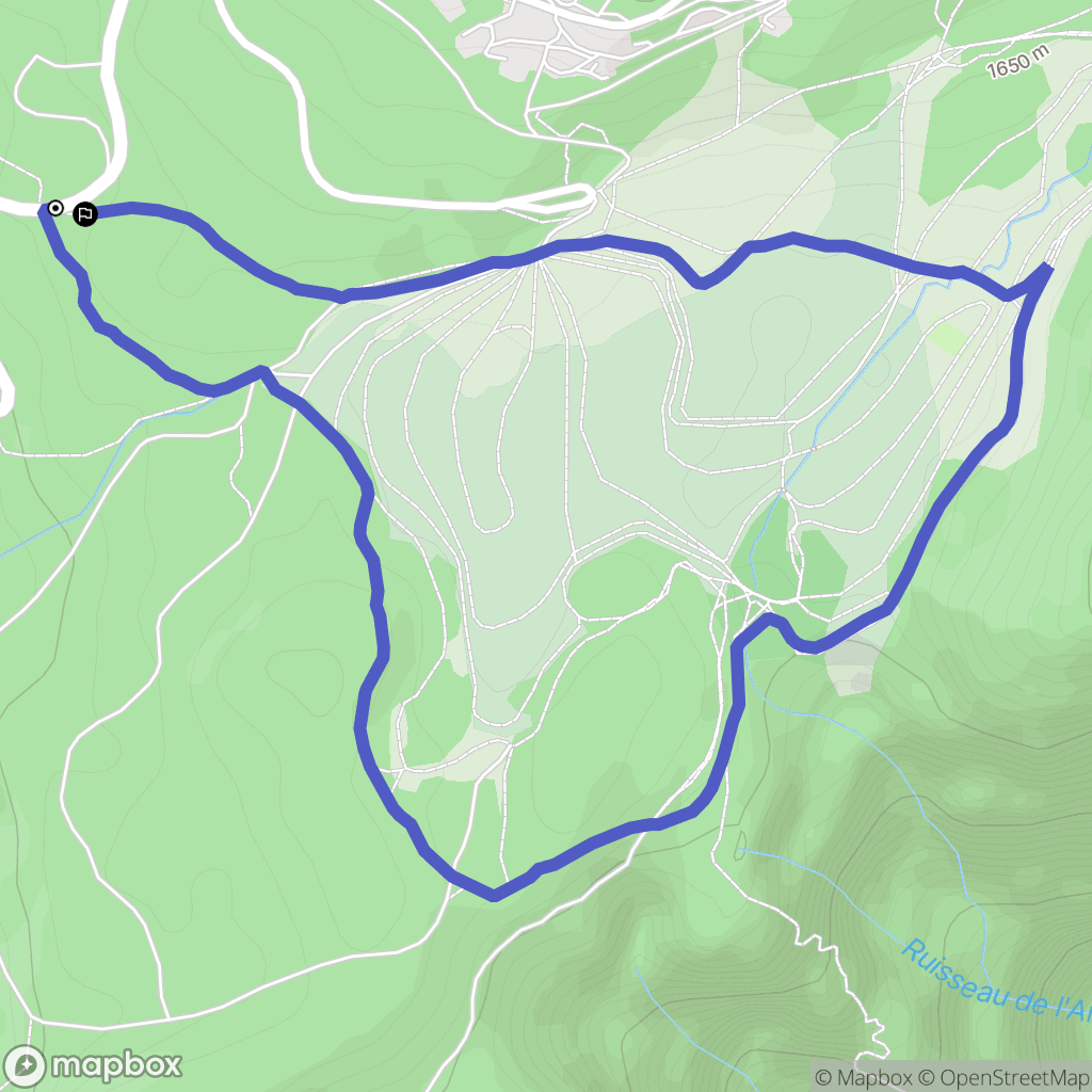 Vaulnaveys-le-Haut : carte du parcours de randonnée - France