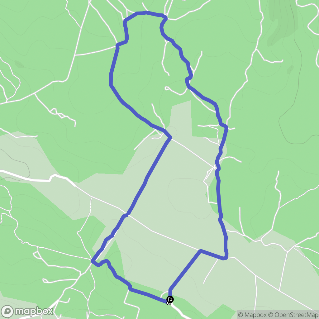 Les Rouvières : carte du parcours de randonnée - France