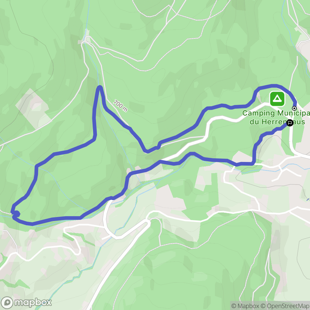 Le Hohwald : carte du parcours de randonnée - France
